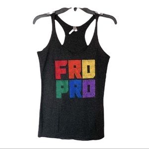 Gray tank top Colorful Graphic tank top size small